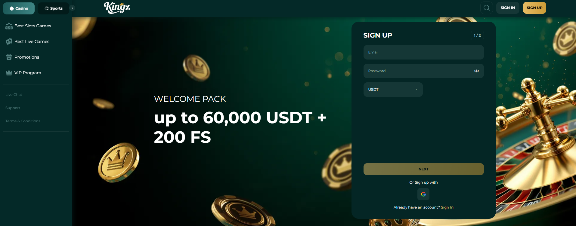 Kingz.win Casino Overview