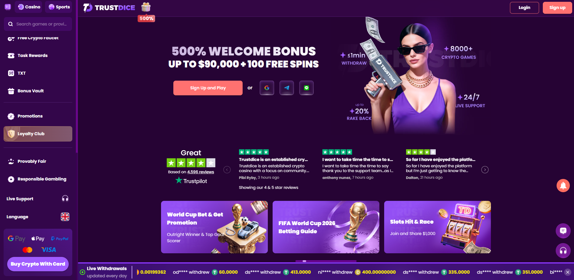 TrustDice Casino Review