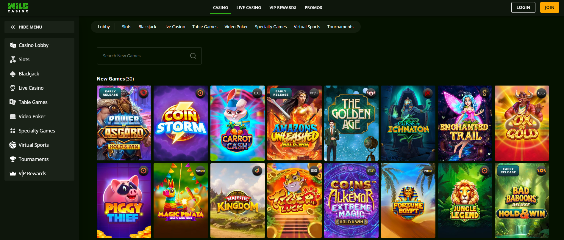 Wild Casino Overview