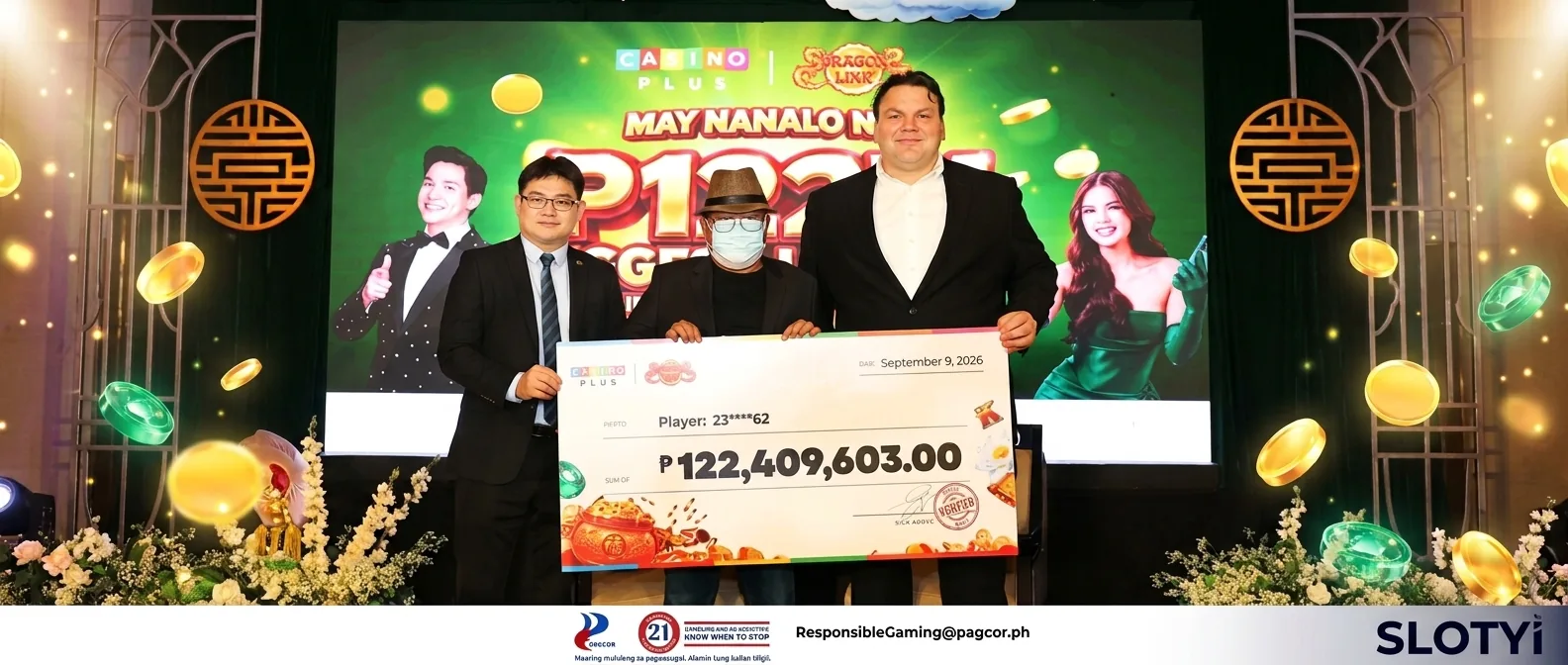 Casino Plus paga un premio mayor récord de ₱ 122,4 millones en tragamonedas en línea en Filipinas